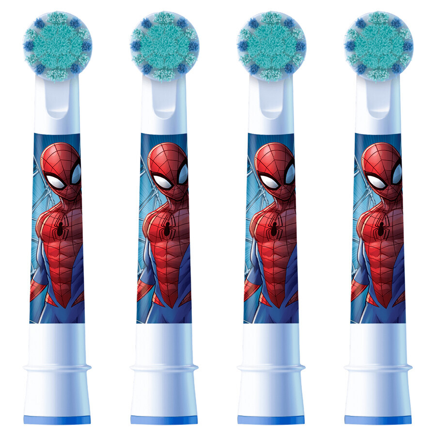 Oral-B Pro Kids, tips electric toothbrush, Spiderman, over 3 years, ultra soft, 4 pieces