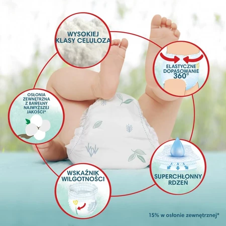 Scutece Harmonie Pants, mărimea 6, 15 kg+, 132 bucăți, Pampers