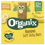 Batoane Bio din cereale cu ovaz integral si banane Goodies, +12 luni, 6x 30gr, Organix