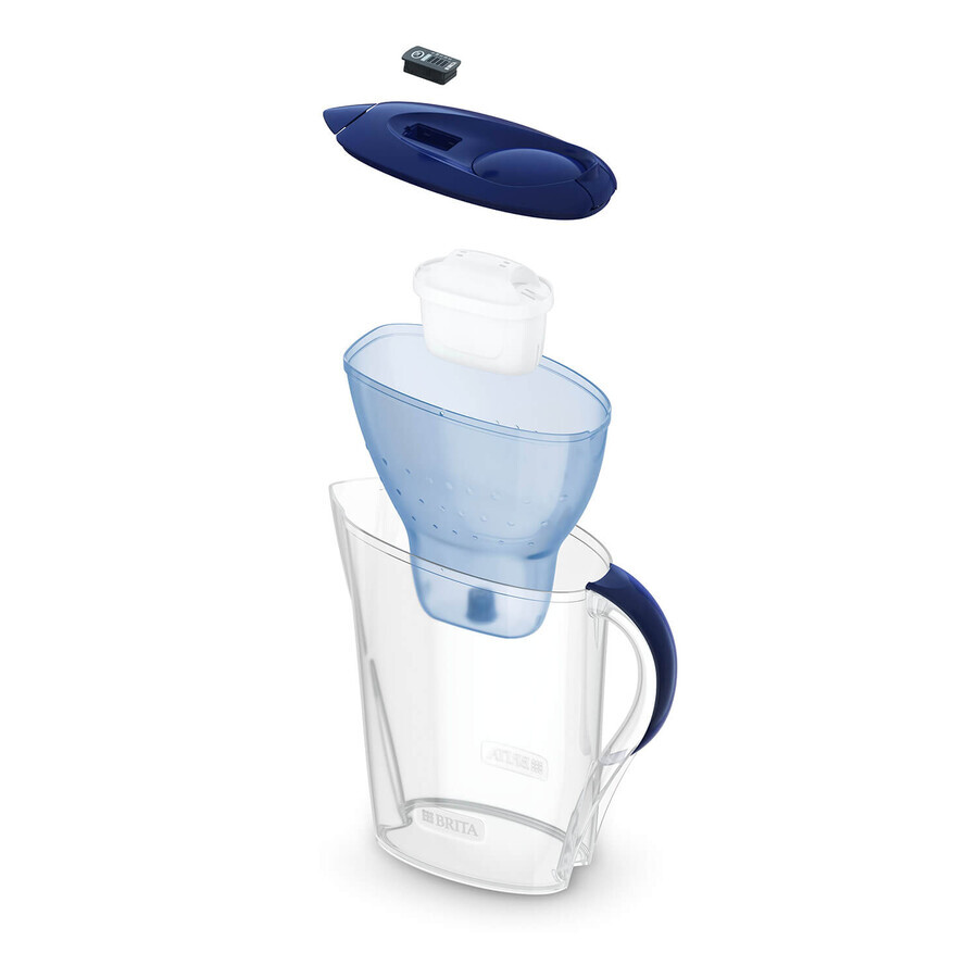 Brita Marella, Kanne mit Filter 2,4 l, blau + Maxtra Pro Pure Performance Filter, 1 Stück