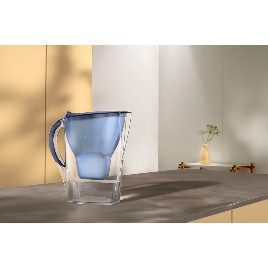 Brita Marella, Kanne mit Filter 2,4 l, blau + Maxtra Pro Pure Performance Filter, 1 Stück