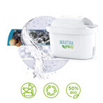 Brita Marella, Kanne mit Filter 2,4 l, blau + Maxtra Pro Pure Performance Filter, 1 Stück