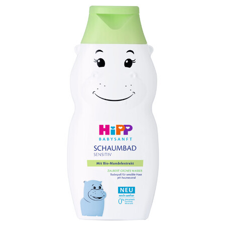 HiPP Babysanft Badelotion, vom ersten Tag an, Nilpferd, 300 ml