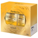 Set Perfecta Gold Q10 50+, crema antiarrugas 50 ml + crema para ojos y párpados 15 ml