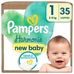 Pampers Harmonie, pannolini, taglia 1, 2-5 kg, 35 pz.