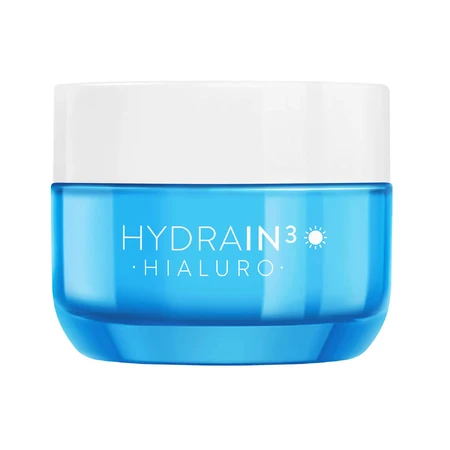 Set Dermedic Hydrain 3 Hialuro, crème hydratante en profondeur, 50 ml + crème pour les yeux, peau déshydratée et sèche, 15 ml