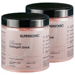 Supersonic Beauty Collagen Drink Set, goût mangue, 2 x 185 g