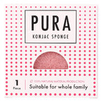 Sister Young Pura, esponja lavacara de konjac, rosa, 1 ud.