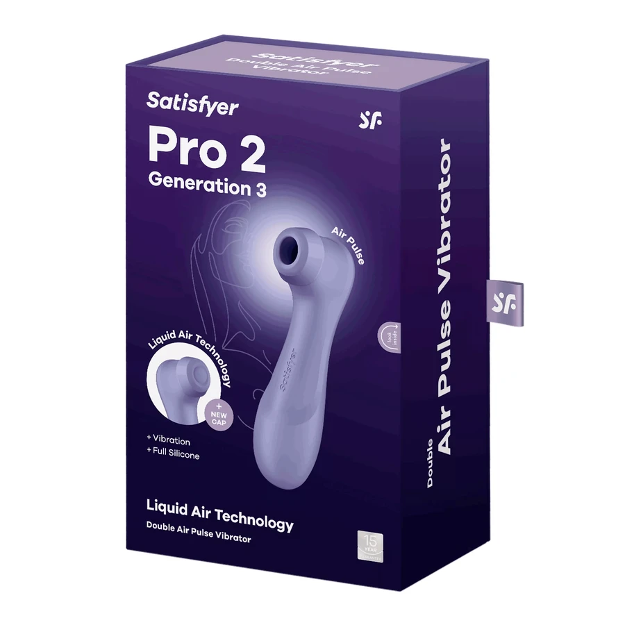 Satisfyer Pro 2 Generation 3, non-contact clitoral vibrating clitoral massager, lilac