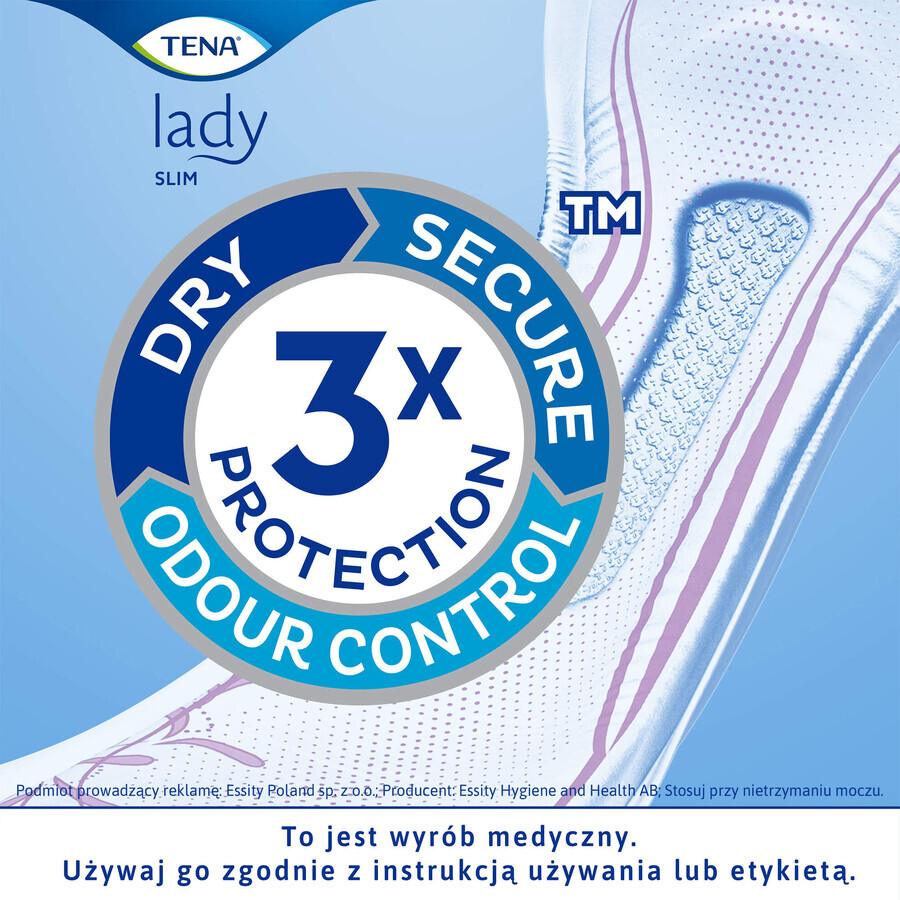 Tena Lady Slim Set, Spezialbinden, Extra, 2 x 20 Stück + ProSkin Pants Absorbent Normal Panty, Größe M und L, 2 Proben