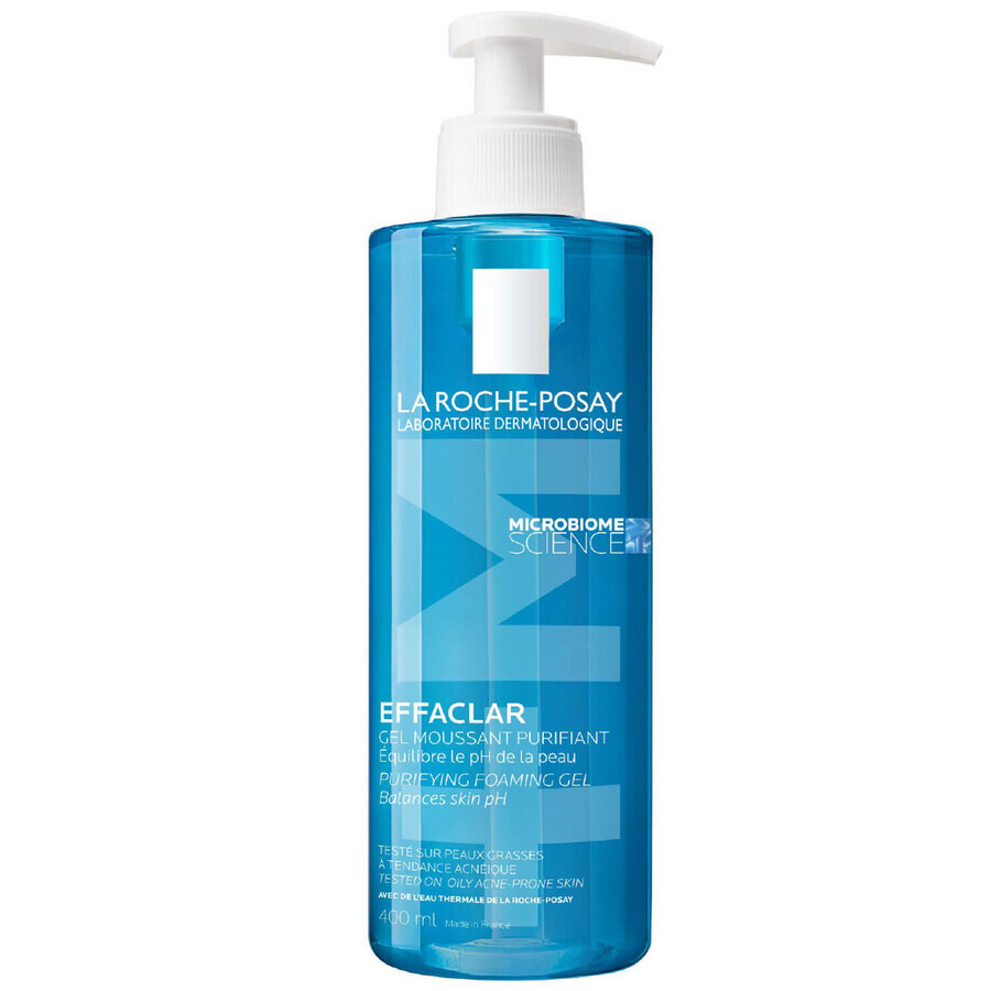 Kit La Roche-Posay Effaclar, Reinigungsgel für fettige und empfindliche Haut, 400 ml + DUO+M, Feuchtigkeitscreme für zu Akne neigende Haut, 40 ml