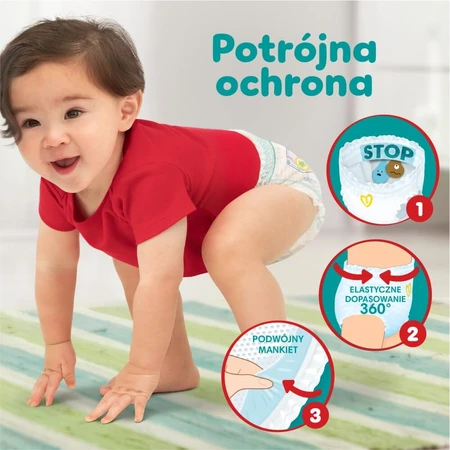 Pampers Pants, diapers, size 7, 17 kg+, 114 pcs