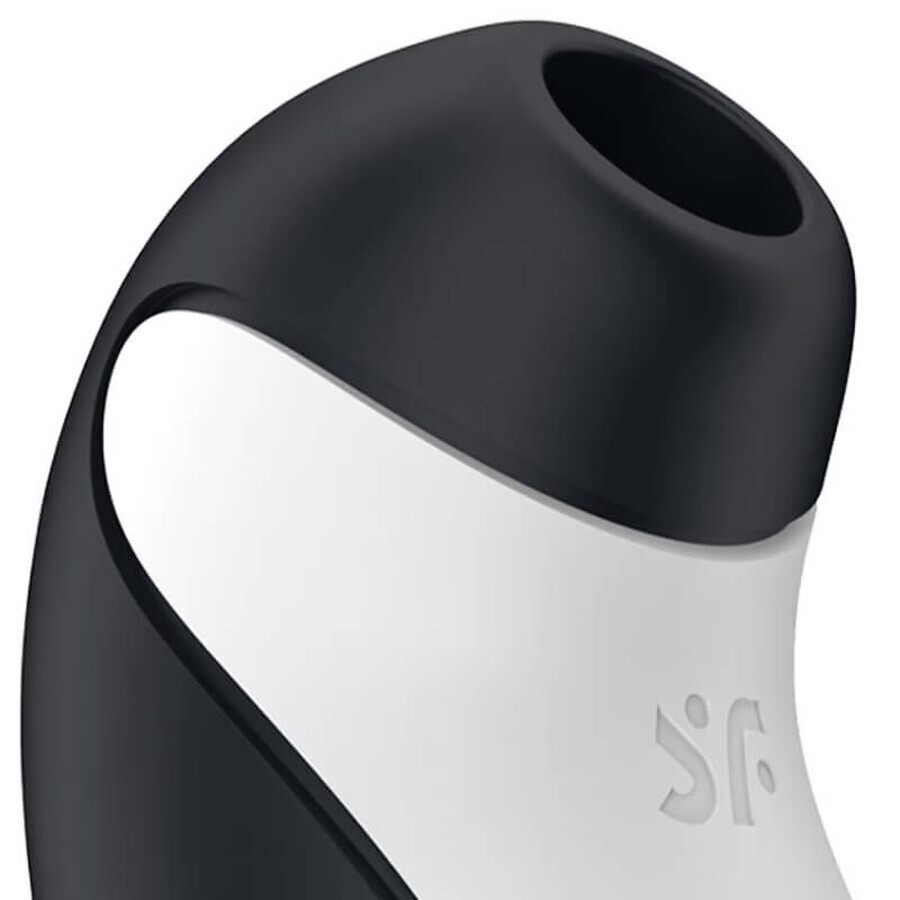 Satisfyer Orca, berührungslose Klitorismassage, Luft, schwarzer und weißer Orca