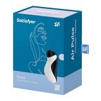 Satisfyer Orca, berührungslose Klitorismassage, Luft, schwarzer und weißer Orca