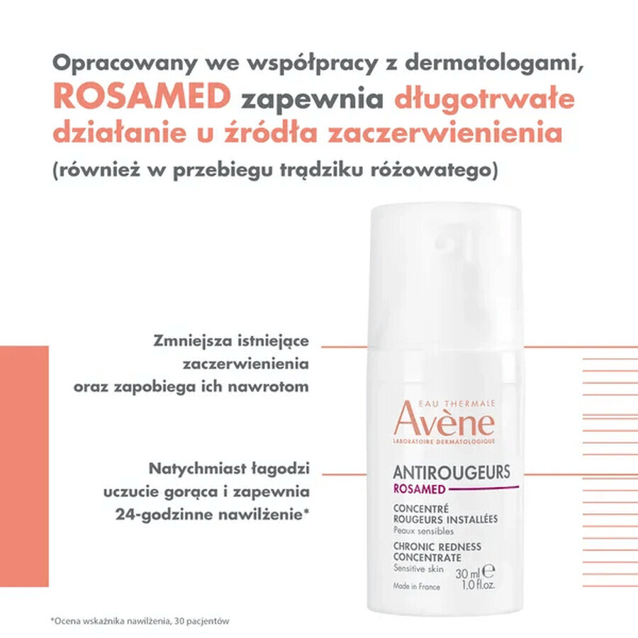 Avene Antirougeurs Rosamed, concentrate for persistent redness, 30 ml