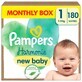 Pampers Harmonie, Windeln, Gr&#246;&#223;e 1, 2-5 kg, 180 St&#252;ck