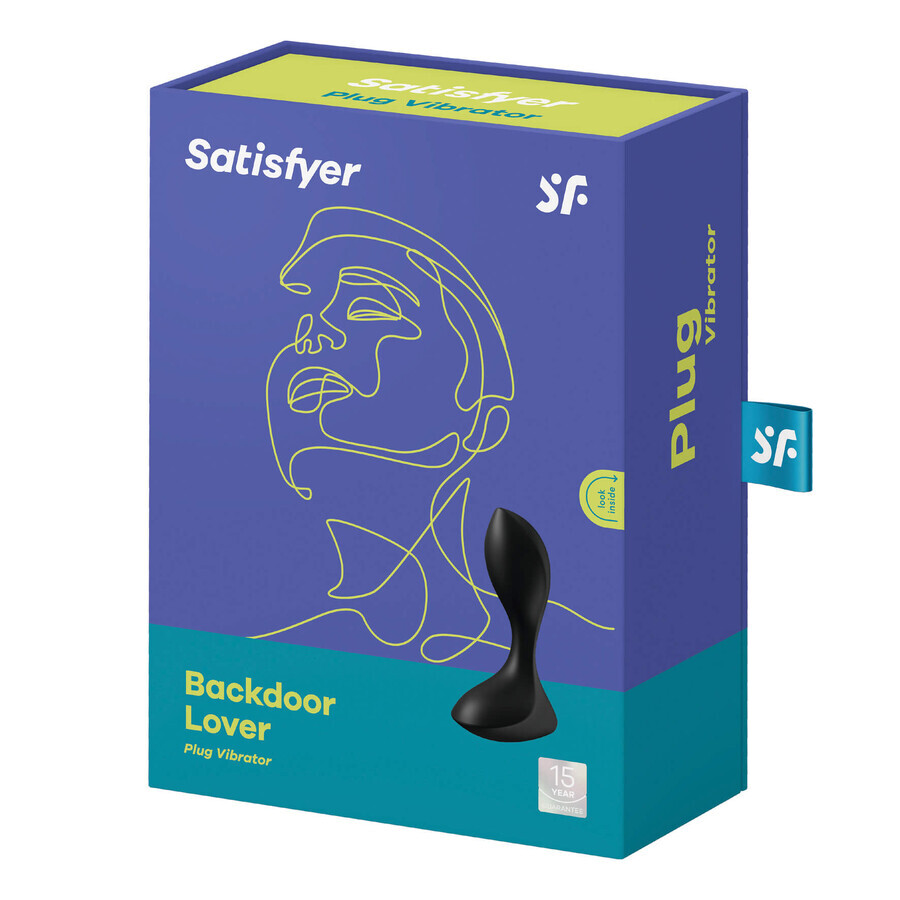 Satisfyer Backdoor Lover, vibrierender Analplug, schwarz