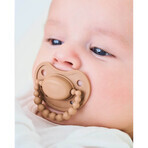 Luu Kids, pacifier, positioning, silicone, Milk Hazelnut, 3-6 months, 1 piece