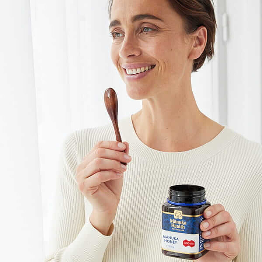 Manuka Health Geschenkset, Manuka Honig MGO 550+, 500 g + gratis Holzlöffel