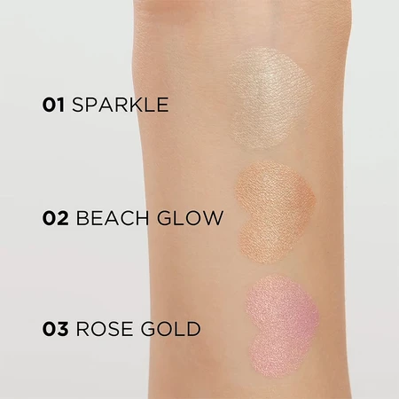 Eveline Cosmetics Feel the Glow, iluminador, nº 02, Beach Glow, 4,2 g