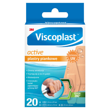 Viscoplast Active, Schaumstoff-Polster, 20 Stück