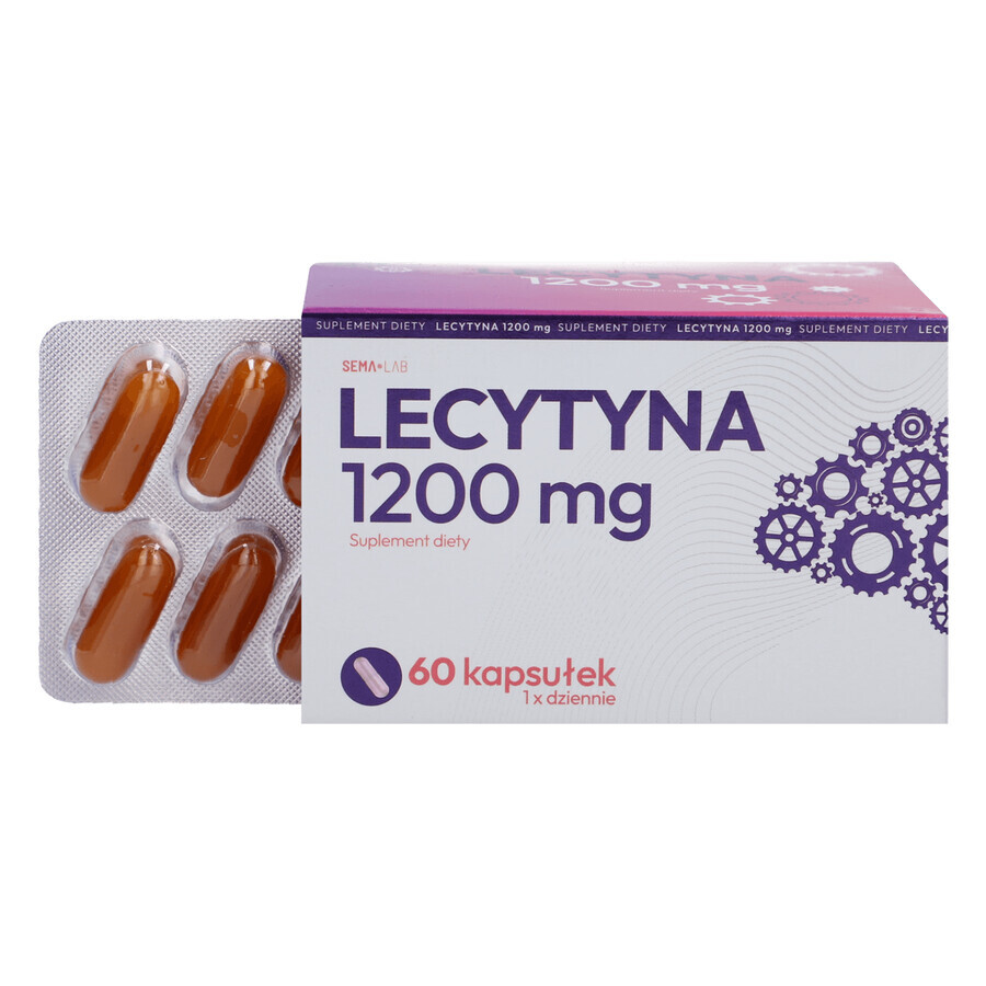 SEMA Lab Lecithin 1200 mg, 60 Weichkapseln