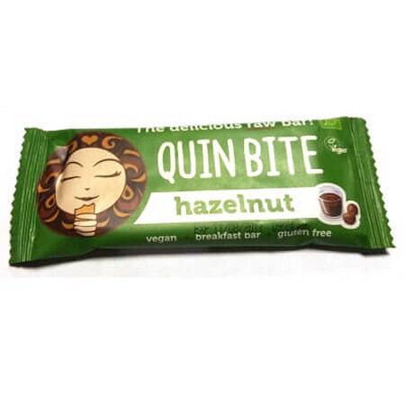 Baton cu alune de pădure, raw bio, 30g, Quin Bite