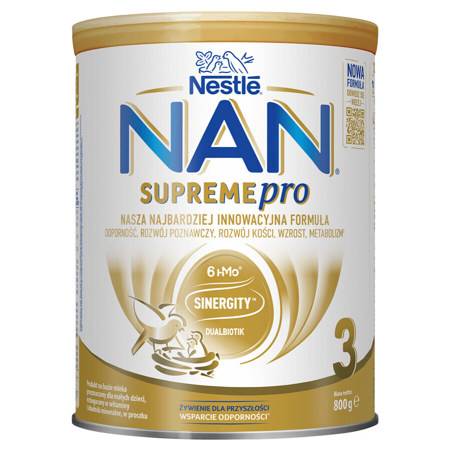 Nestle NAN Supremepro 3 HMO, opvolgmelk voor baby's vanaf 1 jaar, 800 g