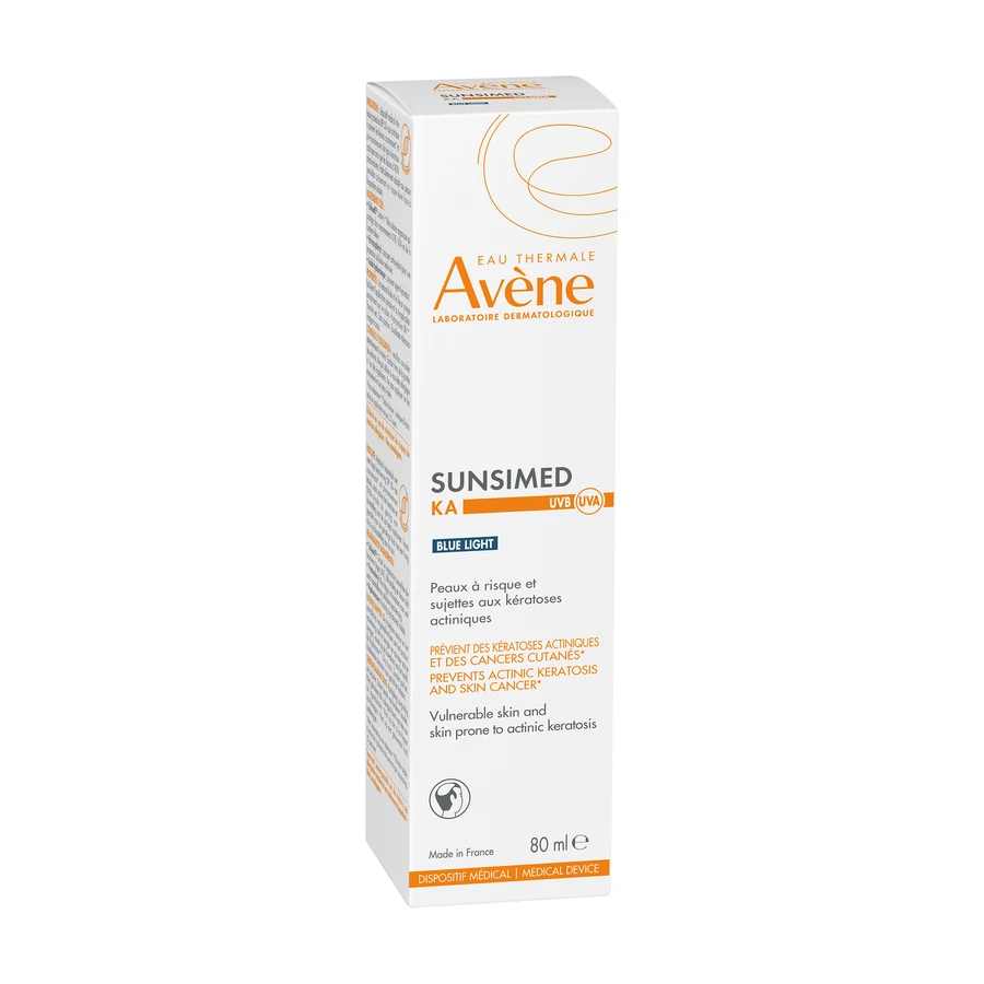 Avène SunsiMed KA, très haute protection pour les peaux sensibles et les peaux sujettes à la kératose solaire, SPF 50+, 80 ml