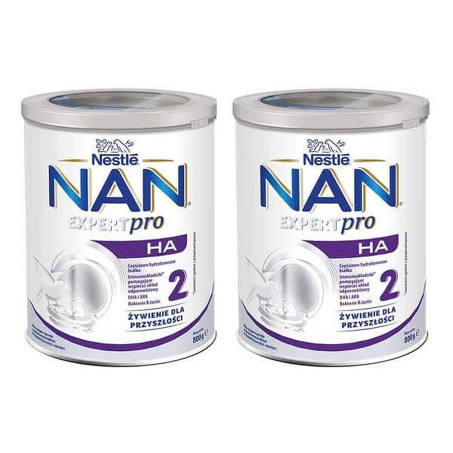 Nestle NAN Expertpro HA 2, Follow-on milk for infants after 6 months, 2 x 800 g