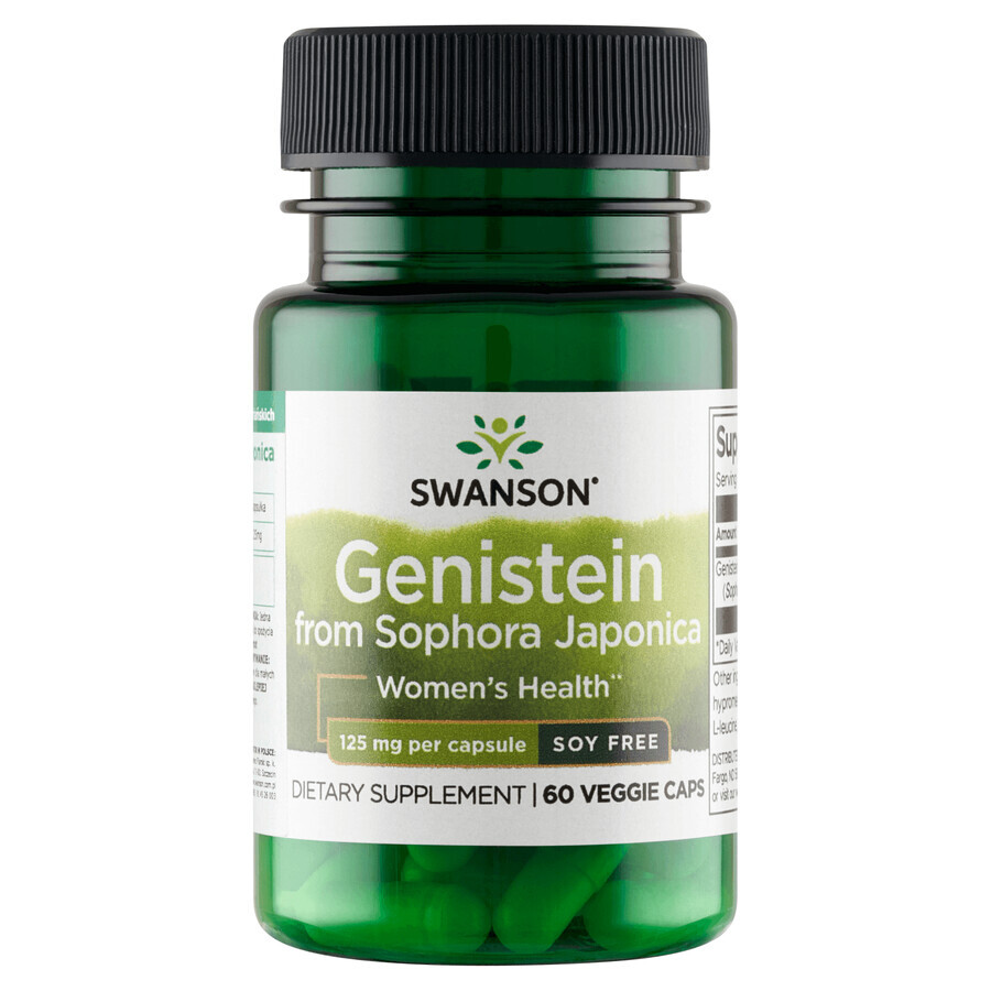 Swanson Genistein din Sophora Japonica 125 mg, 60 capsule vegetariene