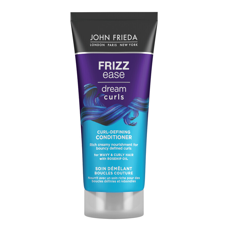 John Frieda Frizz Ease Dream Curls Conditioner, Anti-Frizz-Spülung für lockiges und gewelltes Haar, 75ml