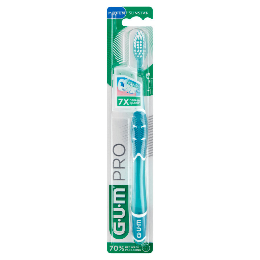 Sunstar Gum PRO, tandenborstel, medium, 1 stuk + Sunstar Gum Soft-Picks Pro, interdentale reinigers, 2 stuks gratis