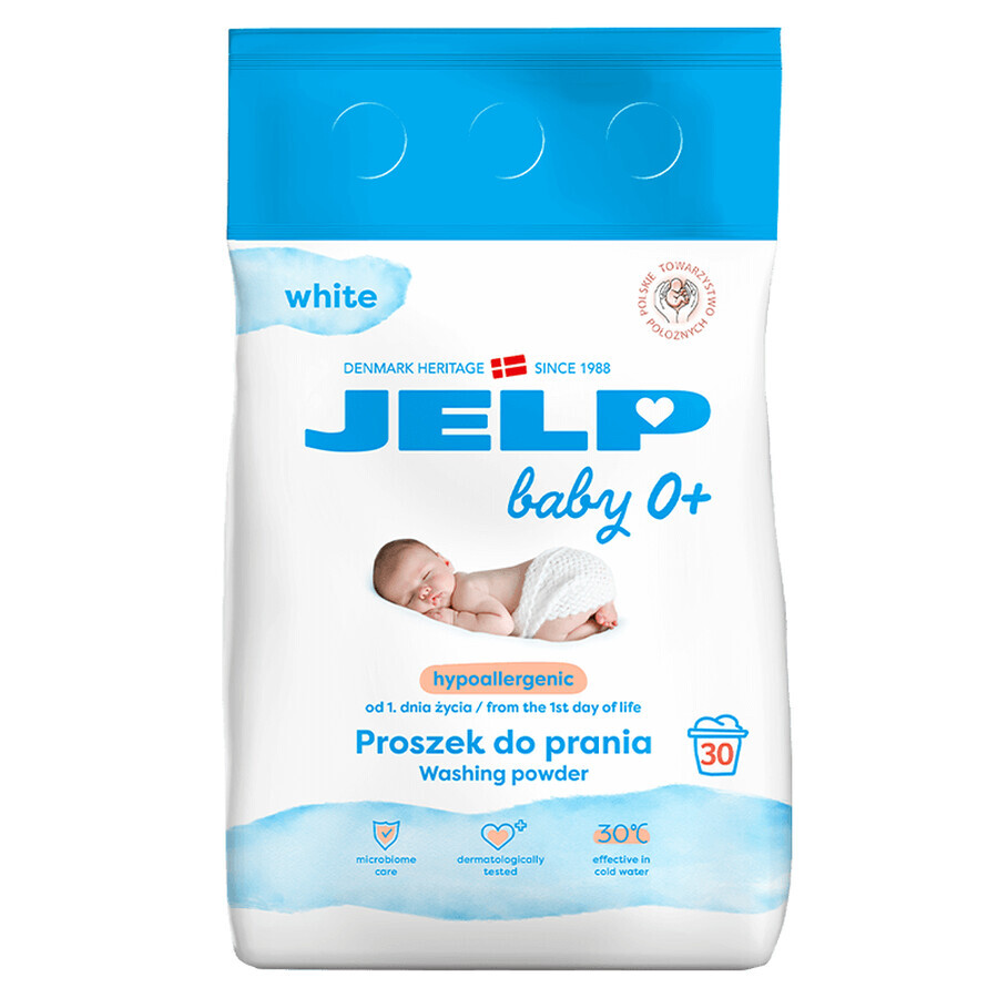 Jelp 0+, hypoallergenes Waschpulver, weiß, 2,25 kg