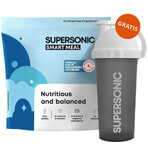 Supersonic Wholesome Smart Meal, vanilla ice cream flavor with wild strawberries, 1.3 kg + shaker, 700 ml free