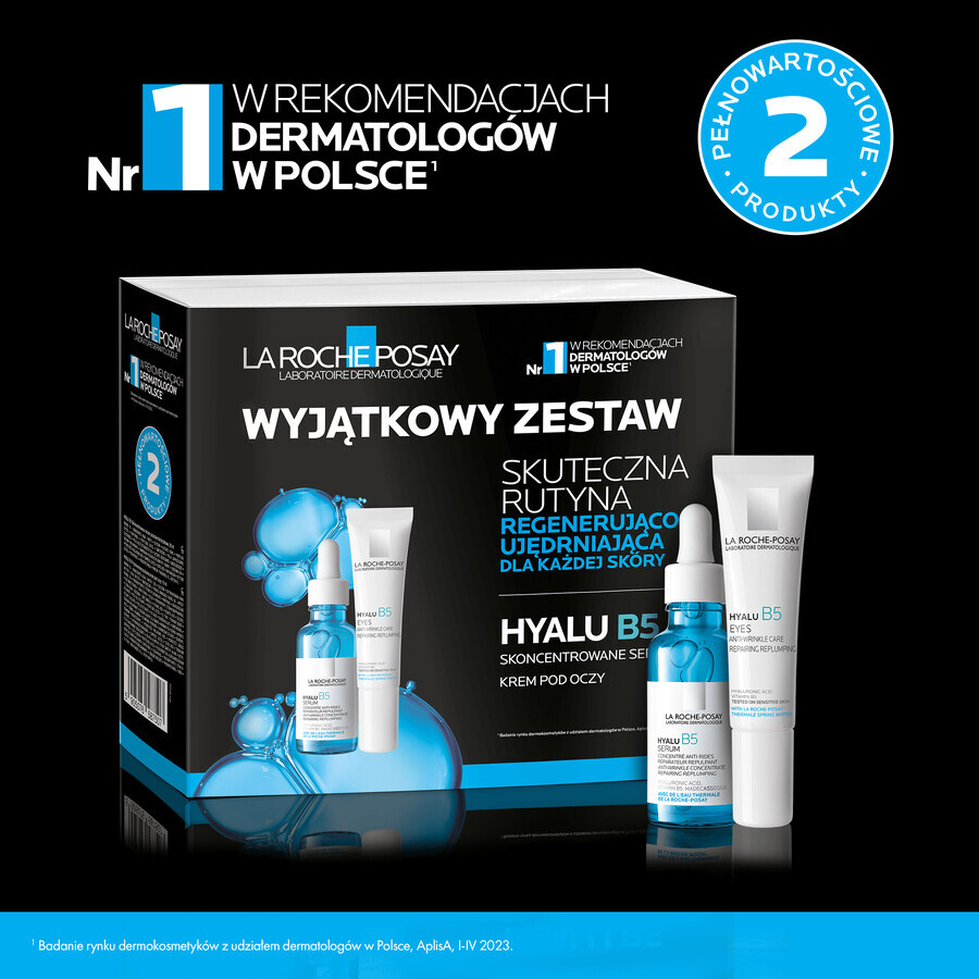 La Roche-Posay Hyalu B5 kit, anti-rimpelserum 30 ml + anti-rimpel oogcrème 15 ml