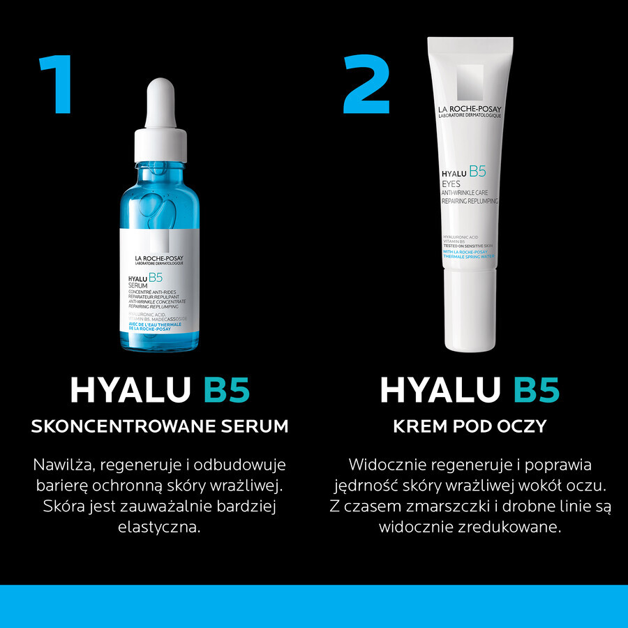 La Roche-Posay Hyalu B5 kit, anti-rimpelserum 30 ml + anti-rimpel oogcrème 15 ml