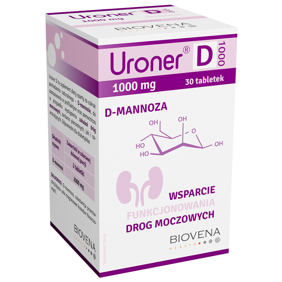 Uroner D, 30 compresse