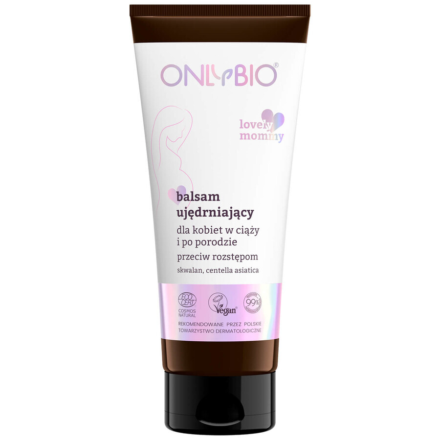 OnlyBio Lovely Mummy, straffende Dehnungsstreifen-Lotion für Schwangere und Wöchnerinnen, 200 ml