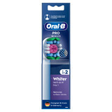 Oral-B Pro 3D White, vârfuri de schimb pentru o periuță de dinți electrică Clean Maximiser, 2 bucăți