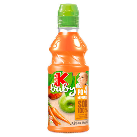 Kubuś Baby Juice 100%, après 4 mois, pomme, carotte, 300 ml