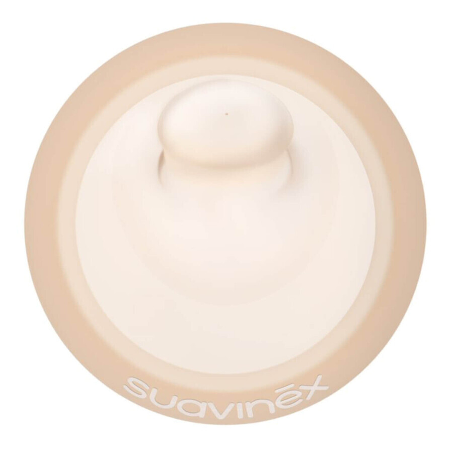 Suavinex Zero Zero, tettarella per biberon in silicone, anticolica, a flusso rapido, misura L, da 6 mesi, 2 pezzi