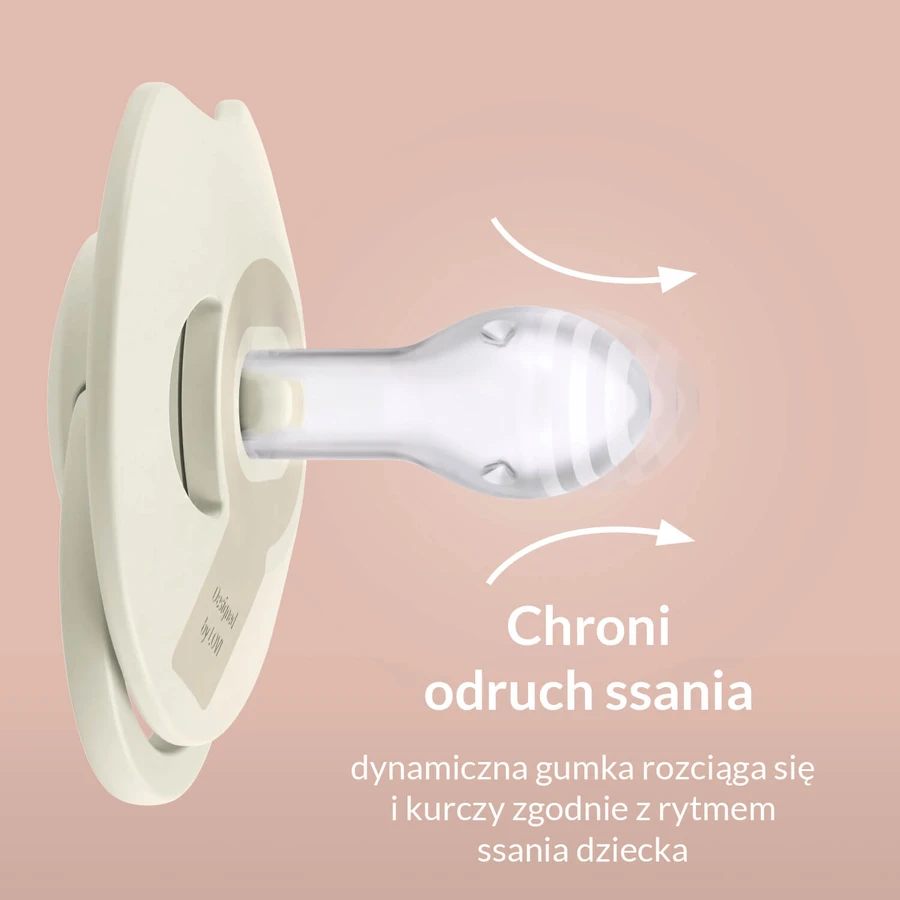 Lovi Prime, ciuccio, in silicone, dinamico, viola, 34/421, 0-6 mesi, 1 pezzo