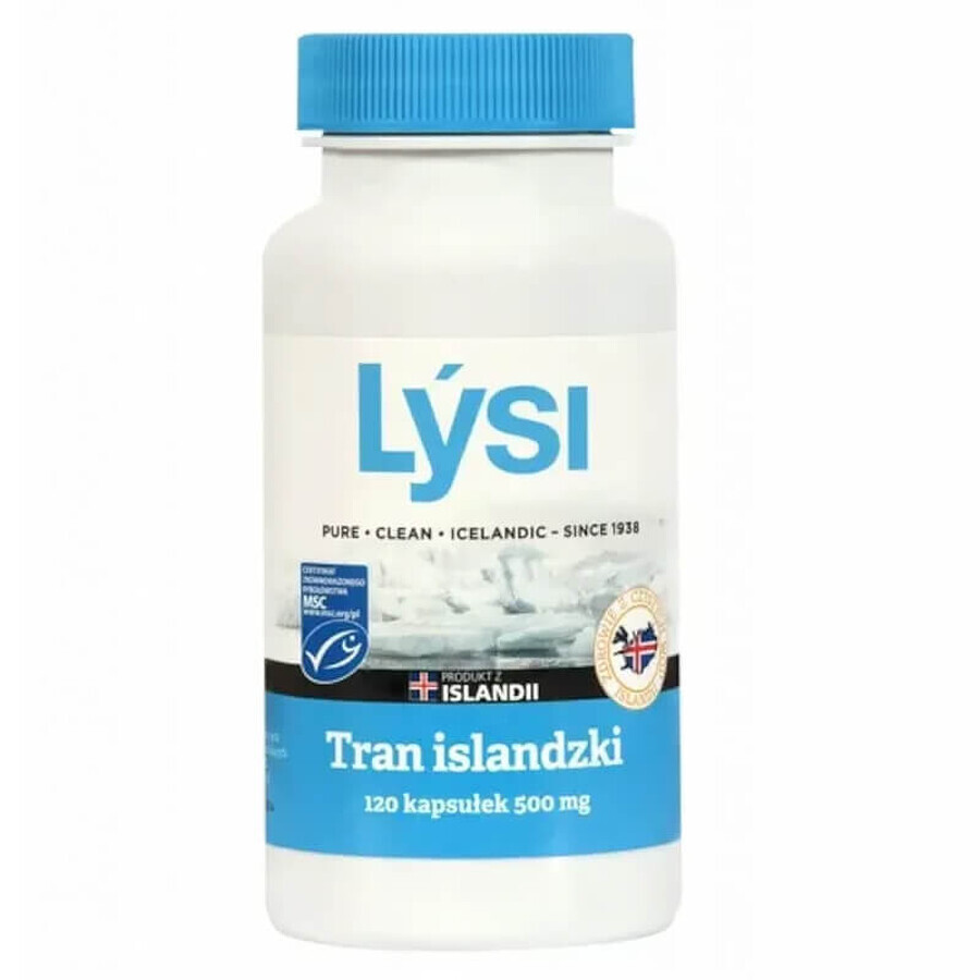 Lysi Isländischer Transit 500 mg, 120 Kapseln