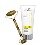 Apis Professional Ceramide Repair, Aufbaumaske mit Ceramiden und Beta-Glucan, 200 ml + Jade-Gesichtsmassagegerät, 1 gratis