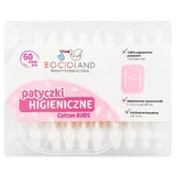 Bocioland, Wattestäbchen mit Stecker, 60 Stück