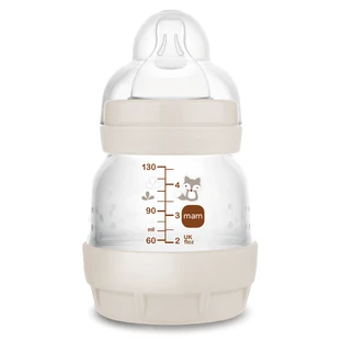 MAM Perfect Start Anti-Colic, butelka antykolkowa, ze smoczkiem silikonowym, Planet Love, unisex, od urodzenia, 130 ml