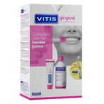 Kit Vitis Gingival, bain de bouche 500 ml + dentifrice 100 ml + brosse à dents 1 pc