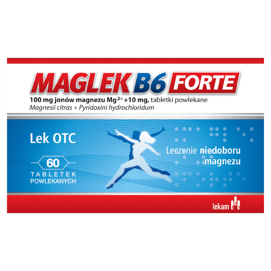 Maglek B6 Forte 100 mg+10 mg, 60 film-coated tablets