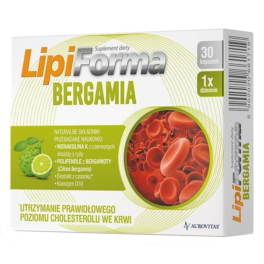 Set für normale Cholesterinwerte, LipiForma Bergamia, 2 x 30 Kapseln